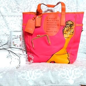 Authentic Coach, Medium, Pink Orange Yellow